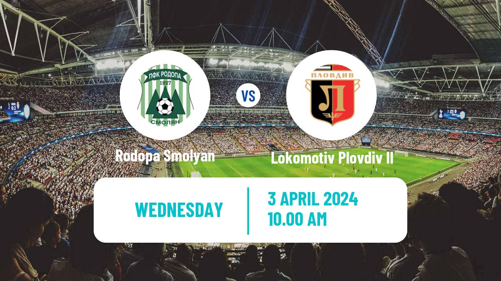 Football Bulgarian Third League - South-East Rodopa Smolyan - Lokomotiv Plovdiv II