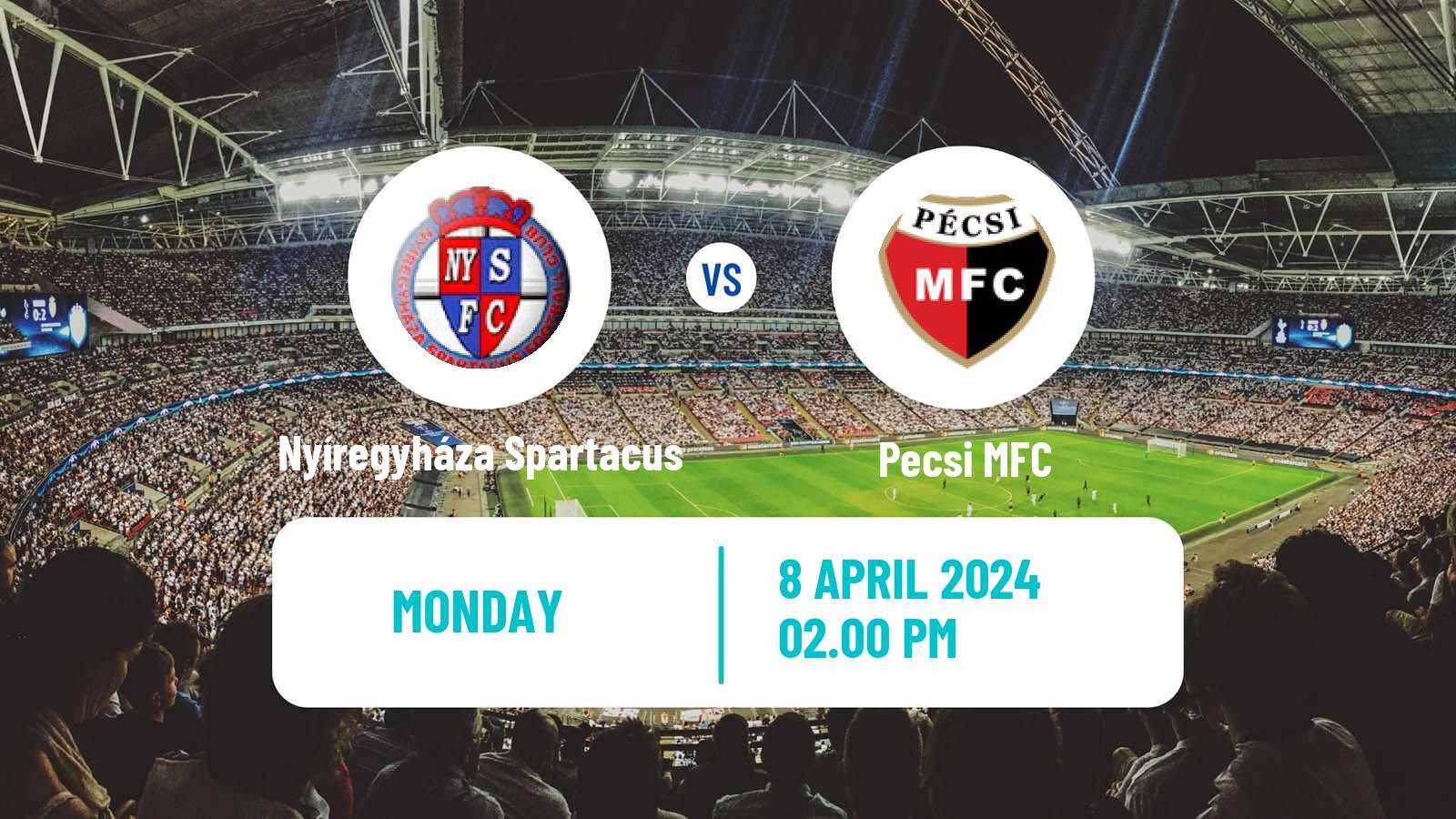 Soccer Hungarian NB II Nyíregyháza Spartacus - Pecsi