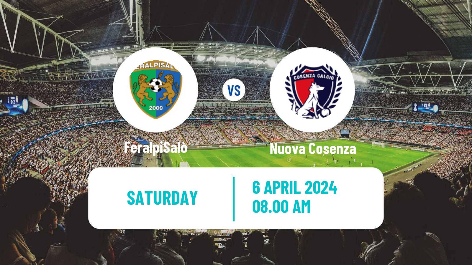 Soccer Italian Serie B FeralpiSalò - Nuova Cosenza