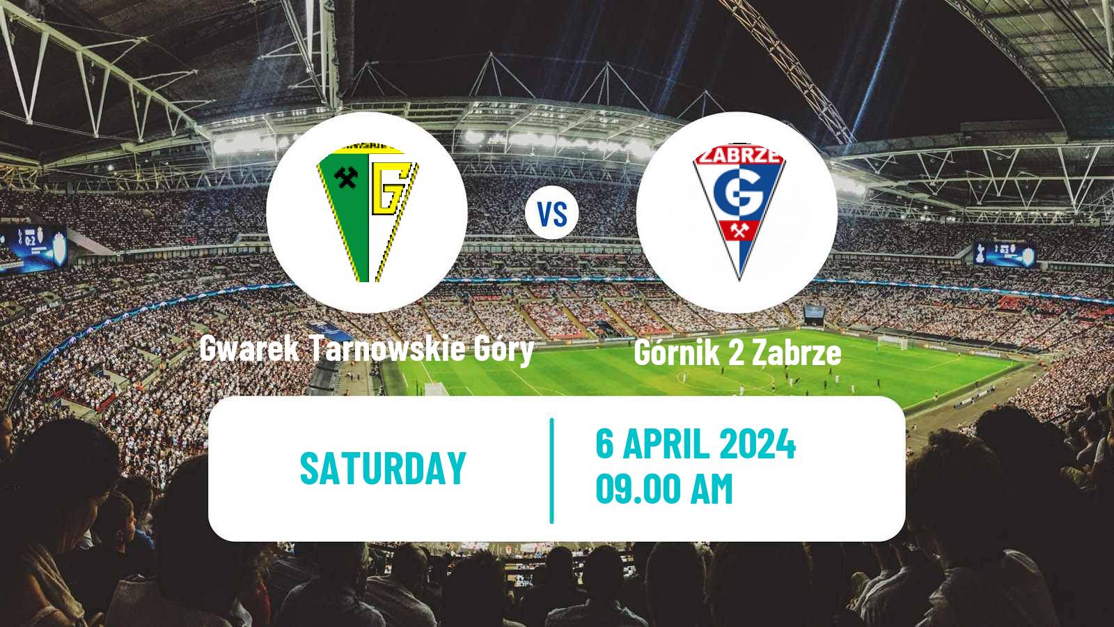 Soccer Polish Division 3 - Group III Gwarek Tarnowskie Góry - Górnik 2 Zabrze