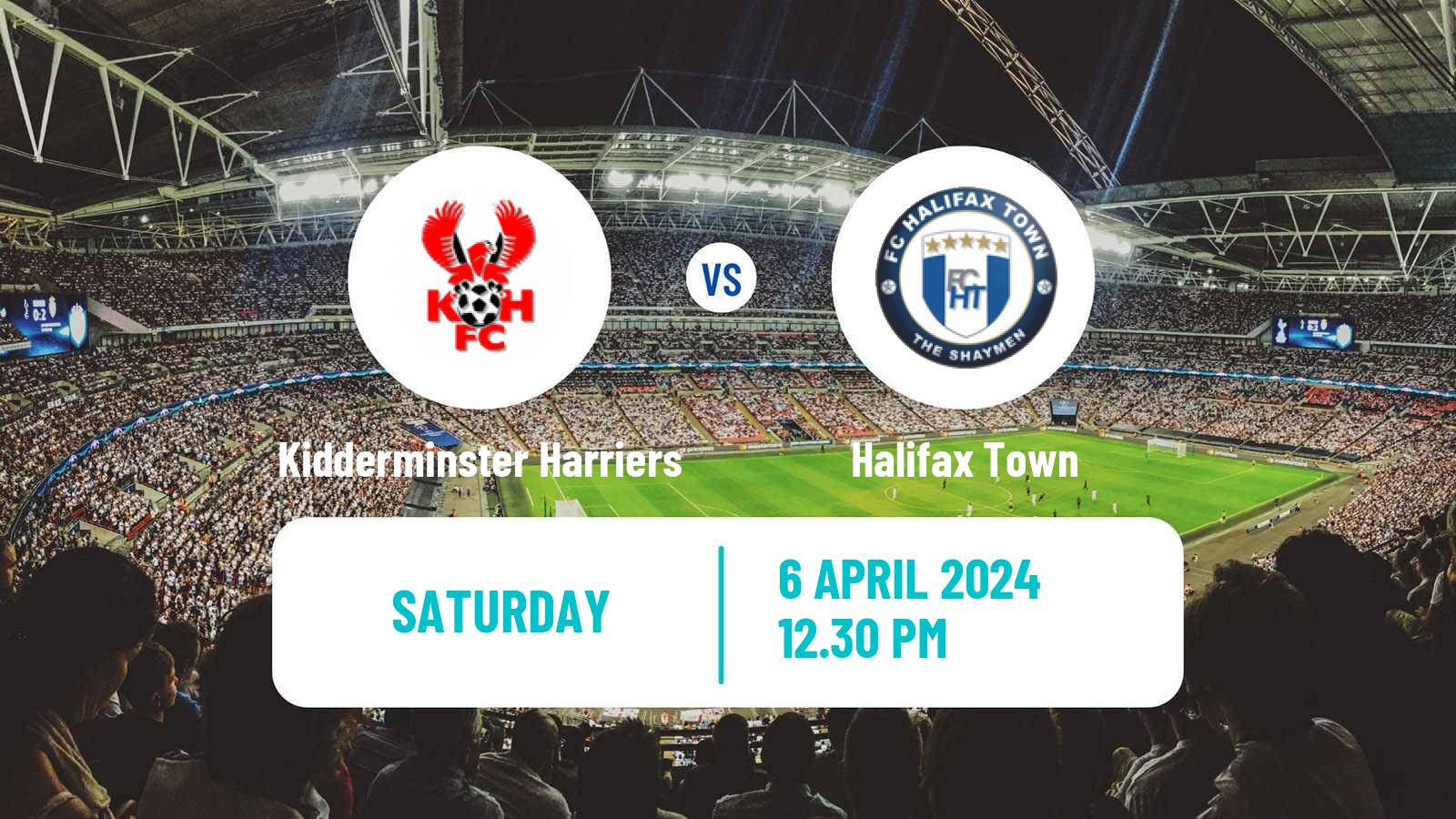 Soccer English National League Kidderminster Harriers - Halifax Town