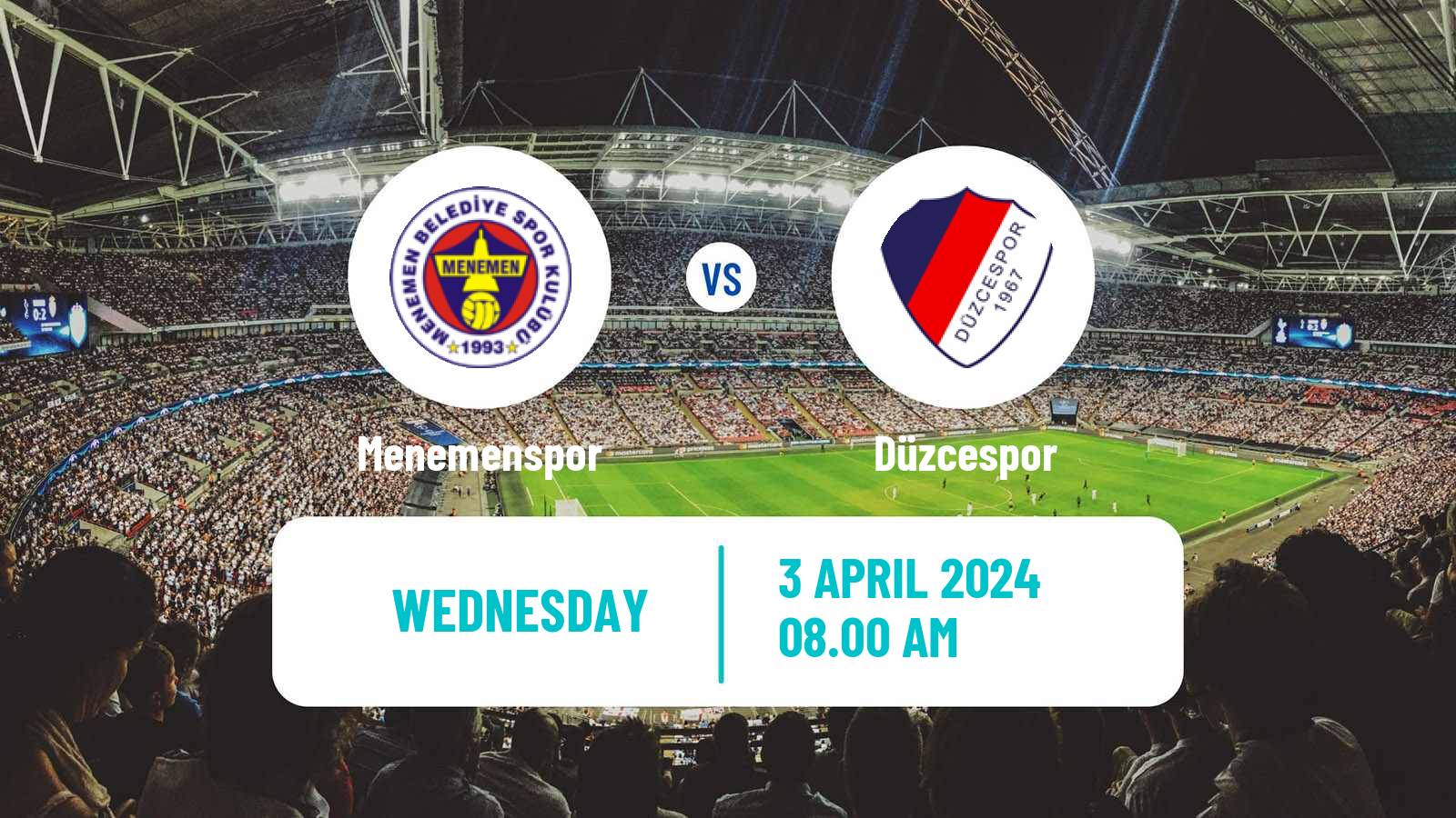 Soccer Turkish Second League Red Group Menemenspor - Düzcespor