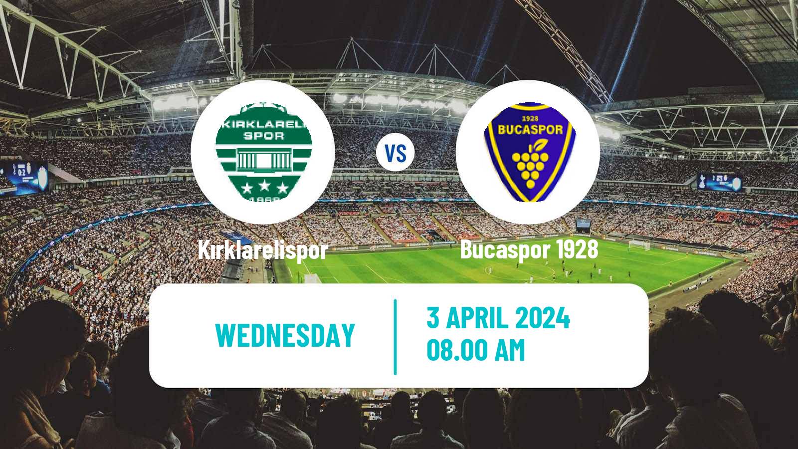 Football Turkish Second League White Group Kırklarelispor - Bucaspor 1928