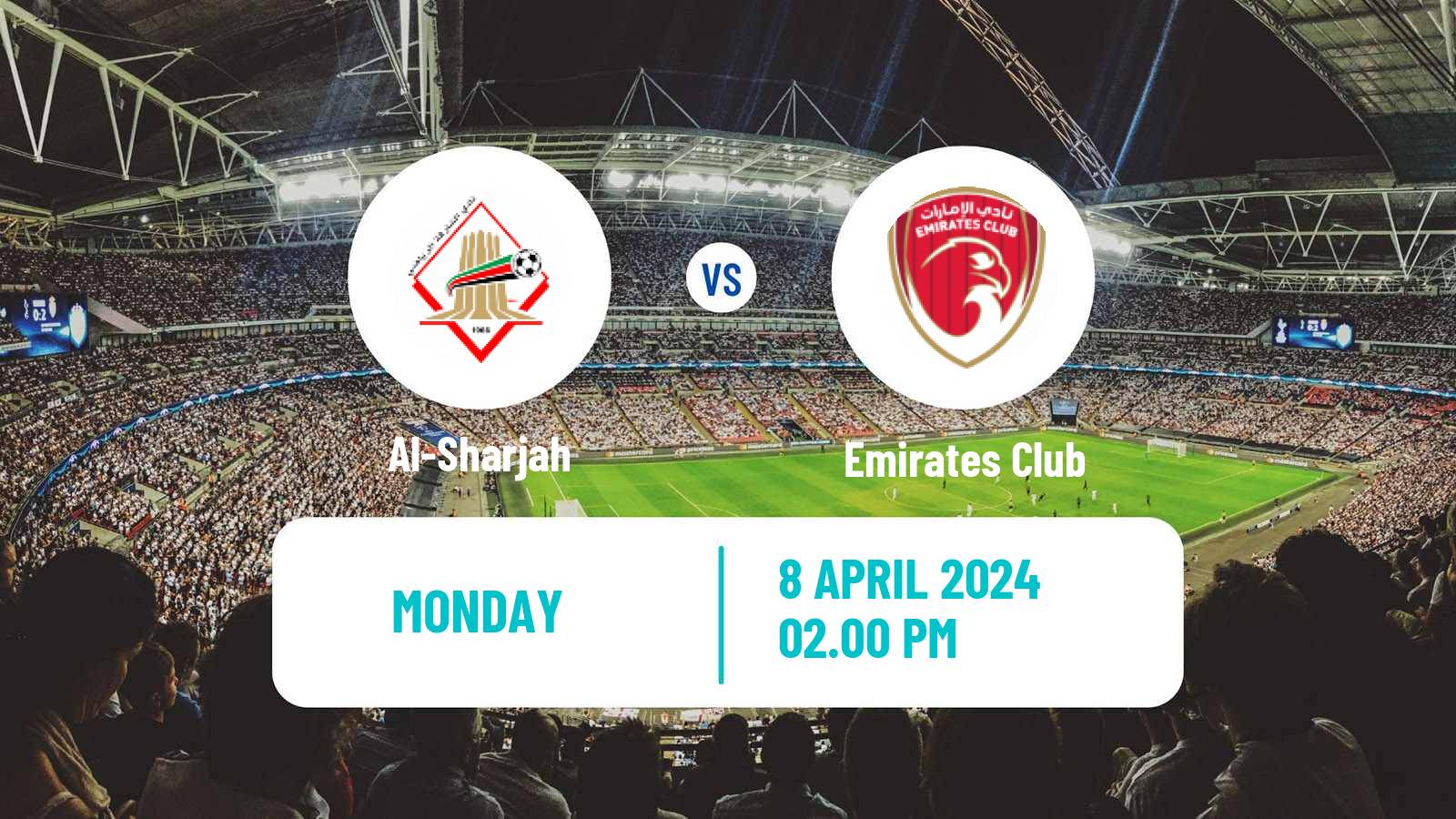 Soccer UAE Football League Al-Sharjah - Emirates Club