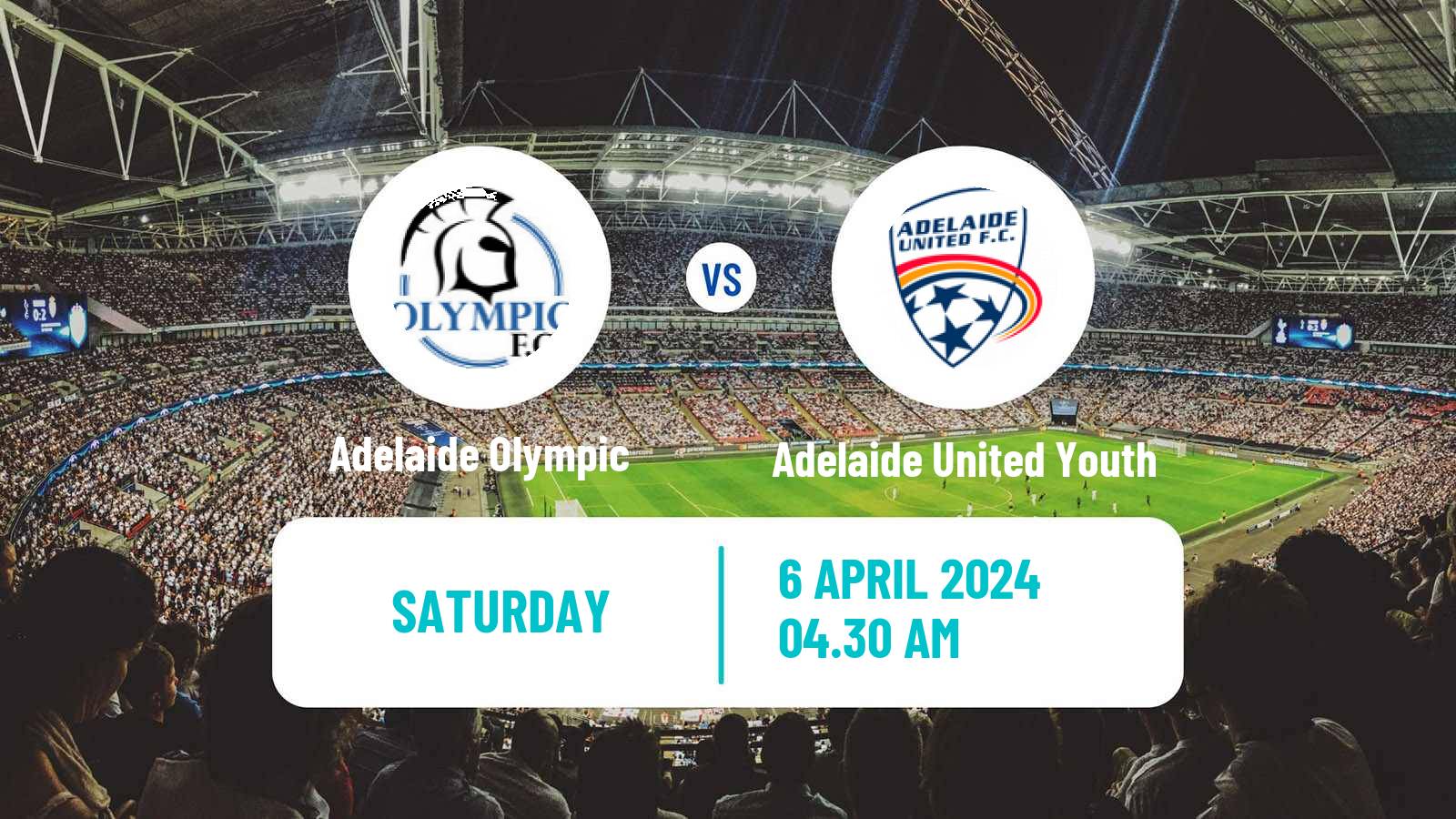 Soccer Australian NPL South Australian Adelaide Olympic - Adelaide United Youth