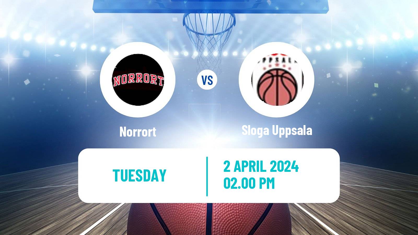 Basketball Swedish Superettan Basketball Norrort - Sloga Uppsala
