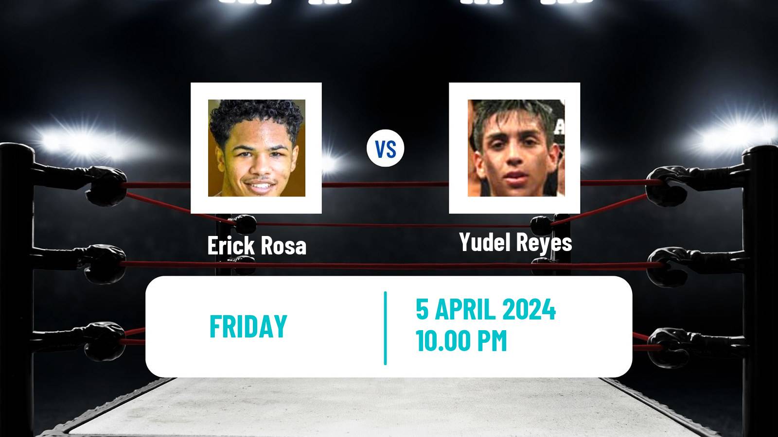 Boxing Light Flyweight WBA Gold Title Men Erick Rosa - Yudel Reyes