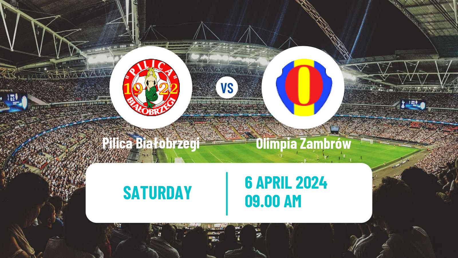 Football Polish Division 3 - Group I Pilica Białobrzegi - Olimpia Zambrów