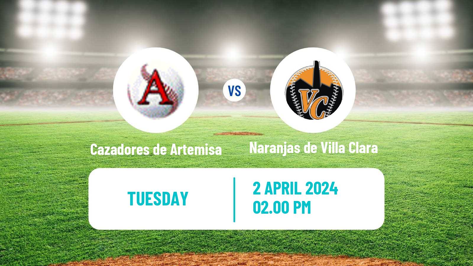 Baseball Cuba Serie Nacional Baseball Cazadores de Artemisa - Naranjas de Villa Clara