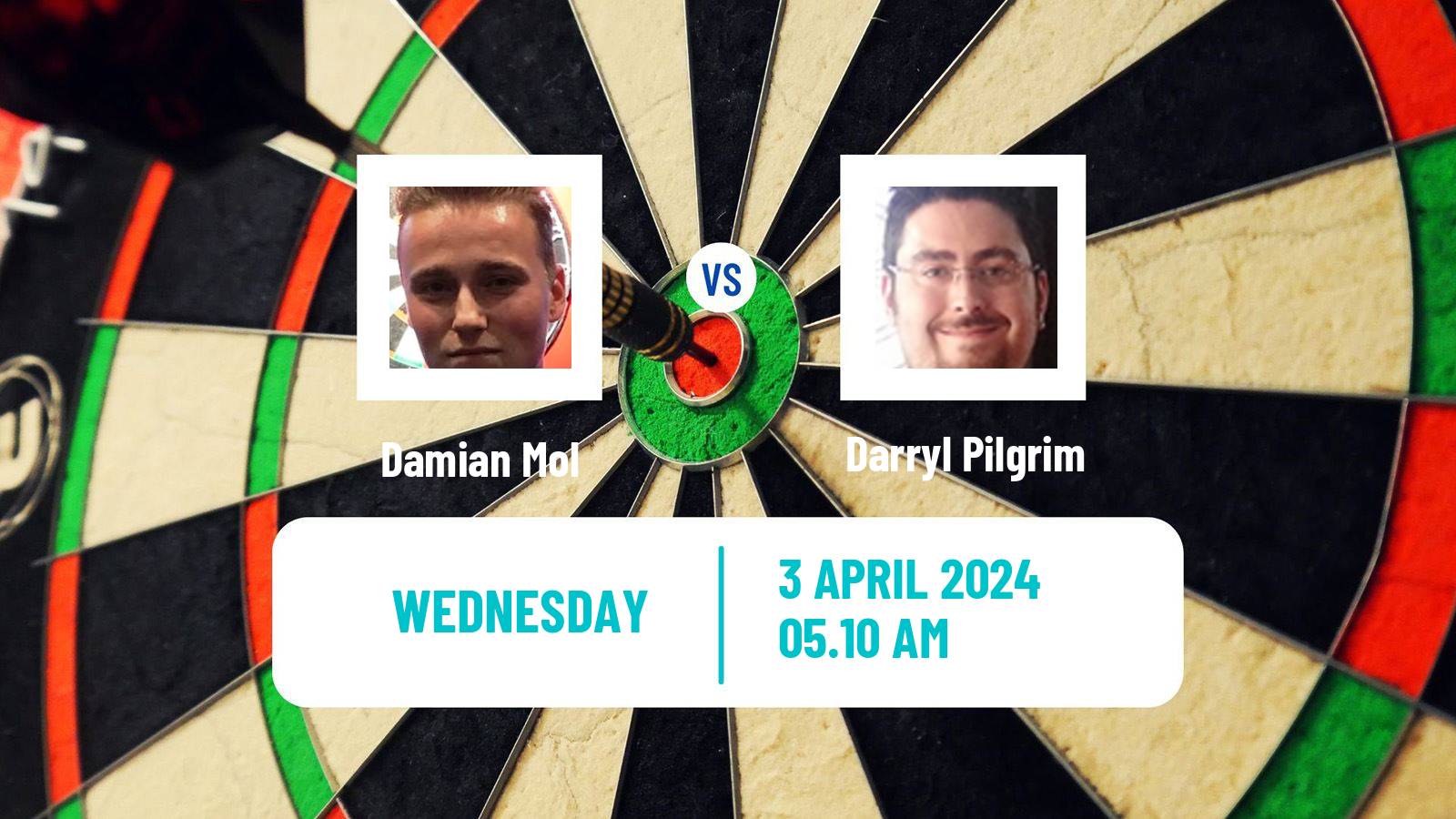Darts Modus Super Series Damian Mol - Darryl Pilgrim