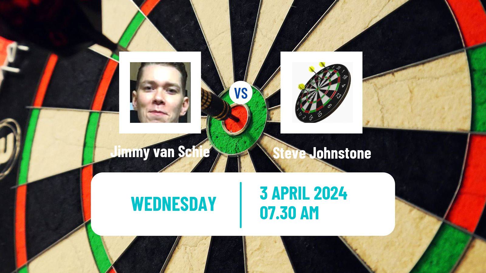 Darts Modus Super Series Jimmy van Schie - Steve Johnstone