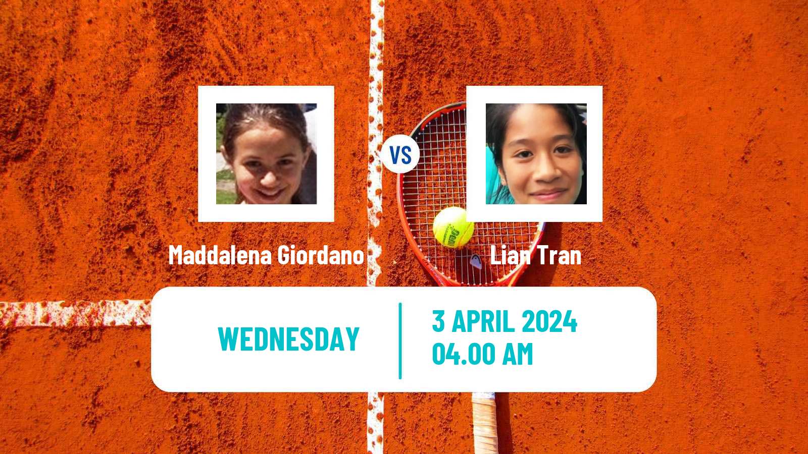 Tennis ITF W35 Bujumbura Women Maddalena Giordano - Lian Tran
