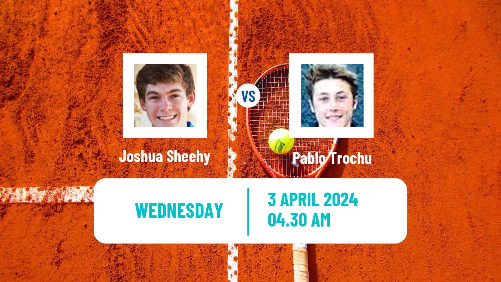 Tennis ITF M15 Monastir 14 Men Joshua Sheehy - Pablo Trochu
