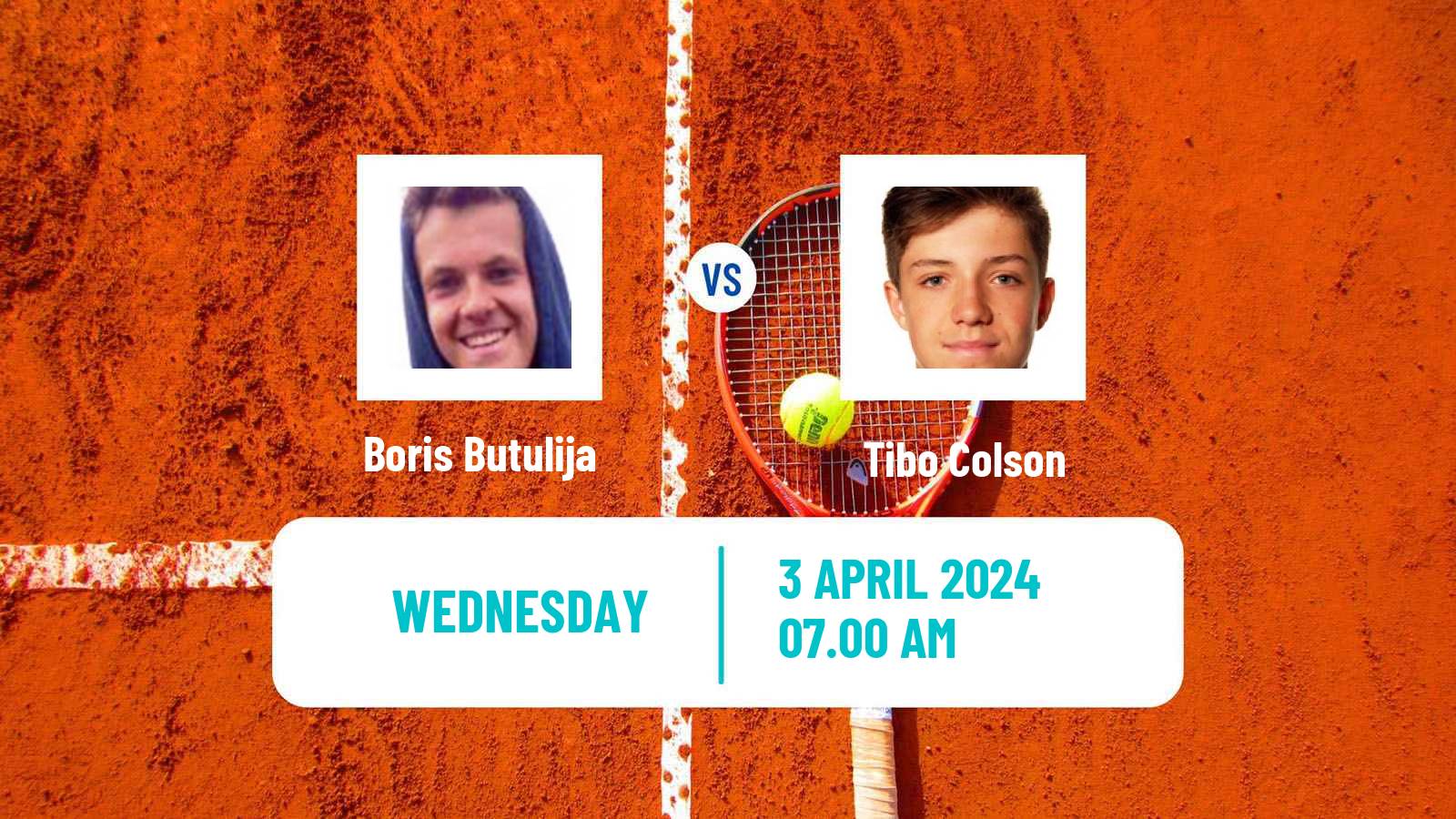 Tennis ITF M15 Lons Le Saunier Men Boris Butulija - Tibo Colson