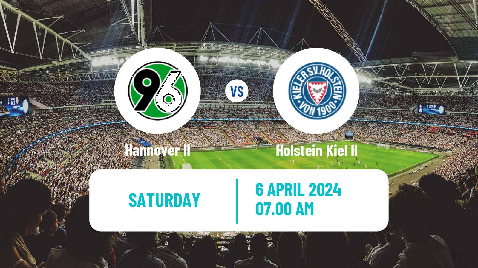Soccer German Regionalliga North Hannover II - Holstein Kiel II
