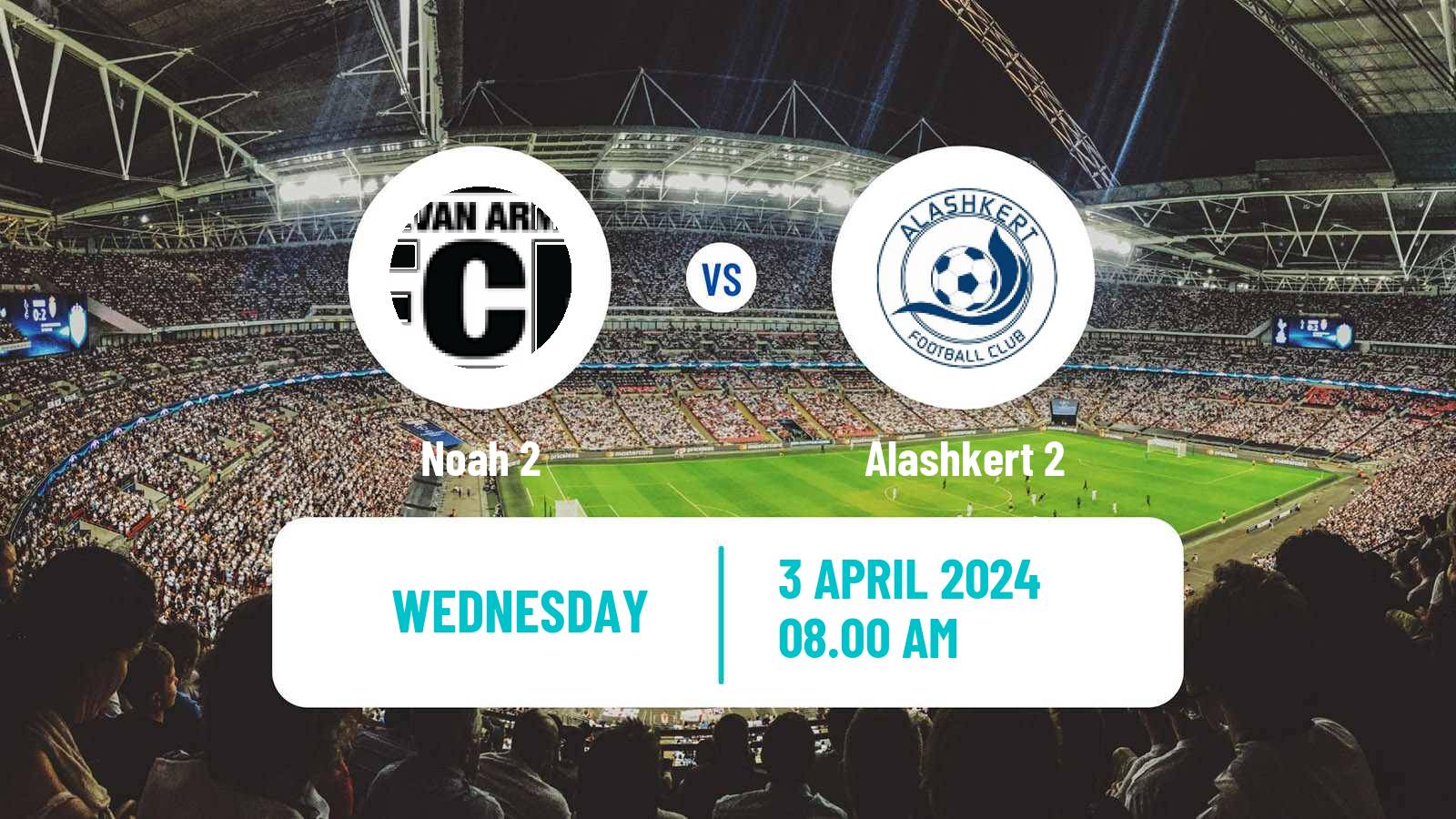 Soccer Armenian First League Noah 2 - Alashkert 2