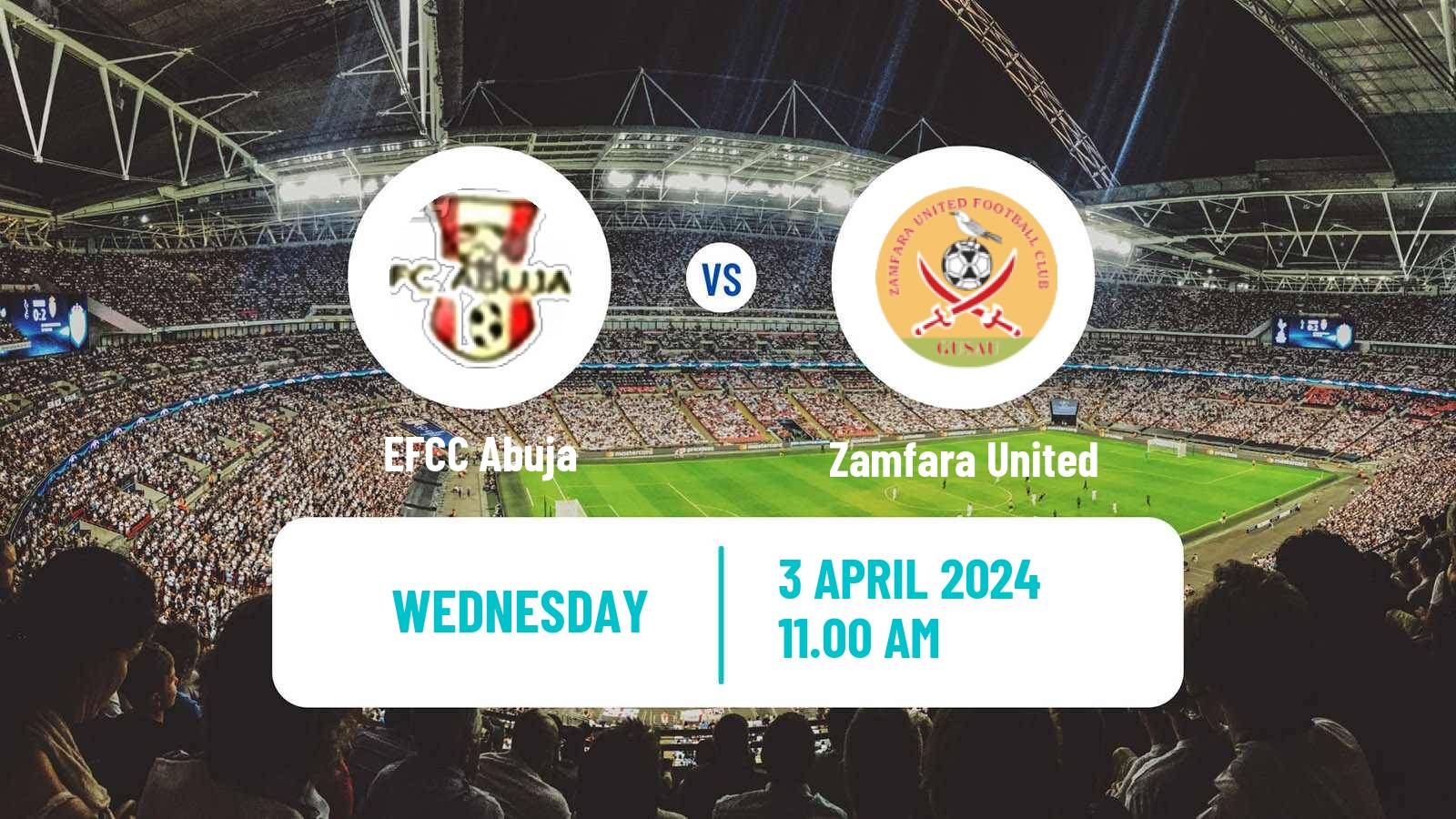 Soccer Nigerian National League EFCC Abuja - Zamfara United