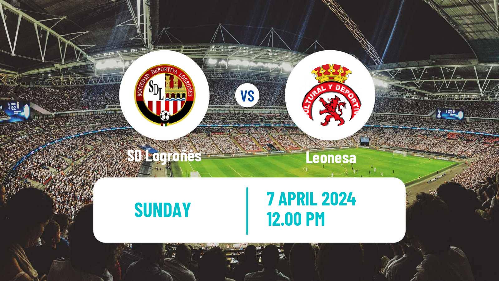 Soccer Spanish Primera RFEF Group 1 SD Logroñés - Leonesa