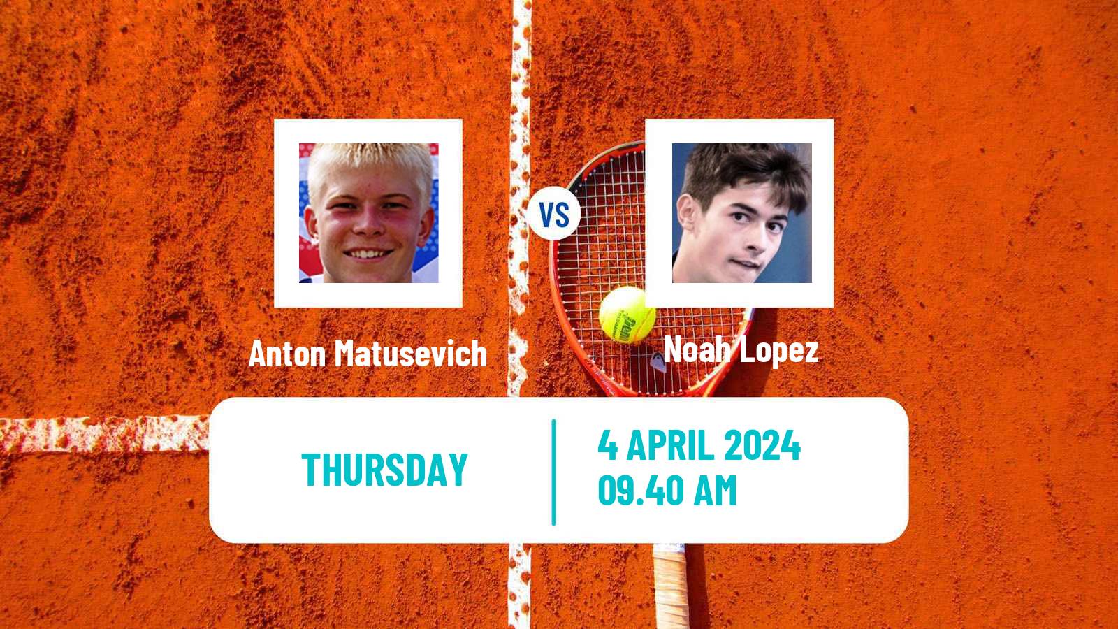 Tennis ITF M25 Reus Men Anton Matusevich - Noah Lopez