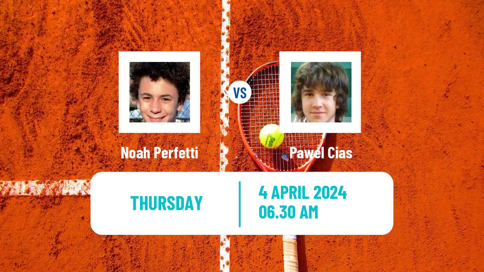 Tennis ITF M25 Hammamet 5 Men Noah Perfetti - Pawel Cias