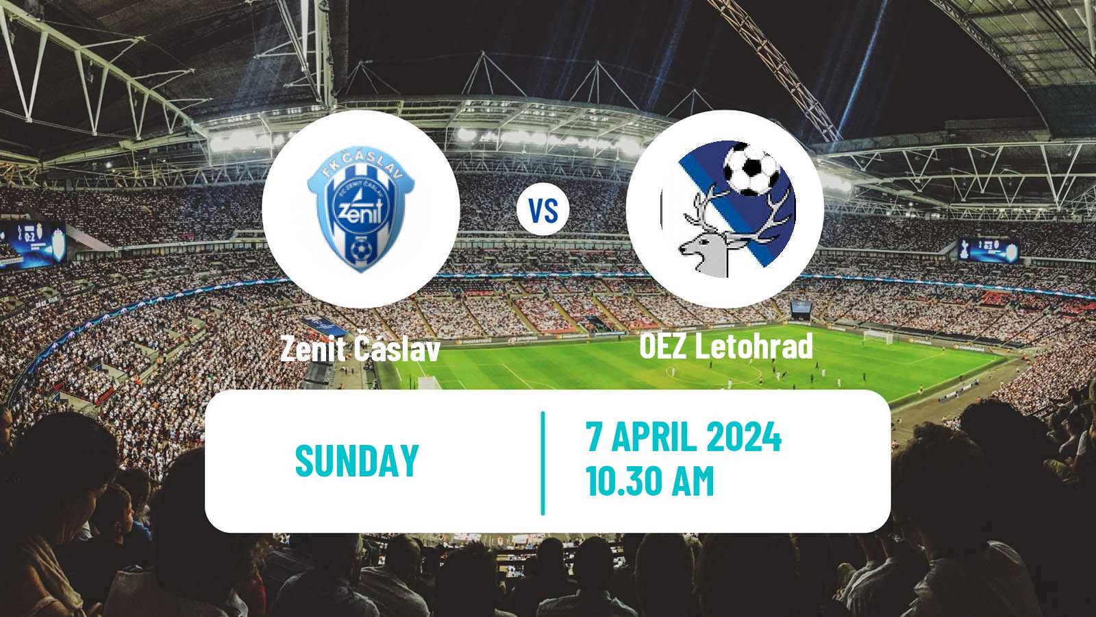 Soccer Czech Division C Zenit Čáslav - OEZ Letohrad