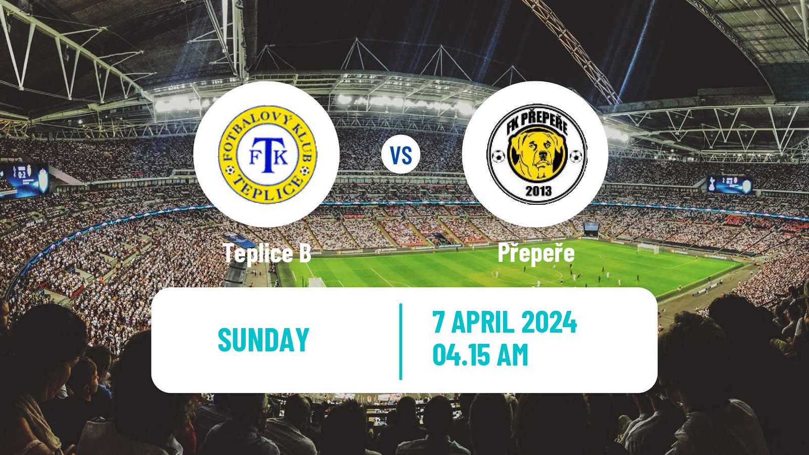 Soccer Czech CFL Group B Teplice B - Přepeře