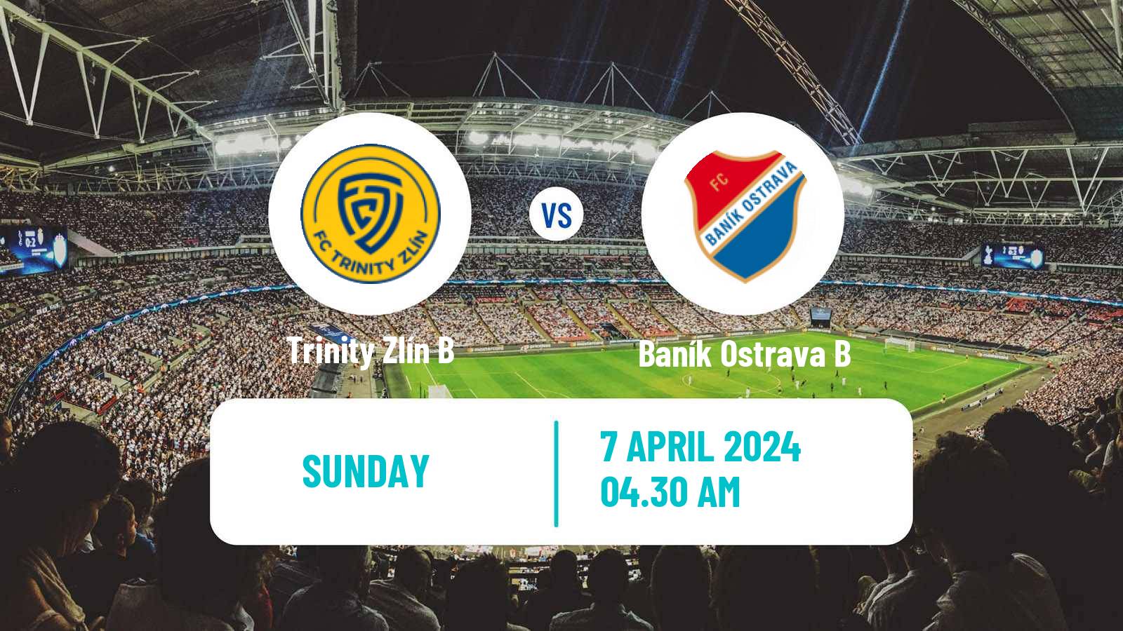 Soccer Czech MSFL Zlín B - Baník Ostrava B