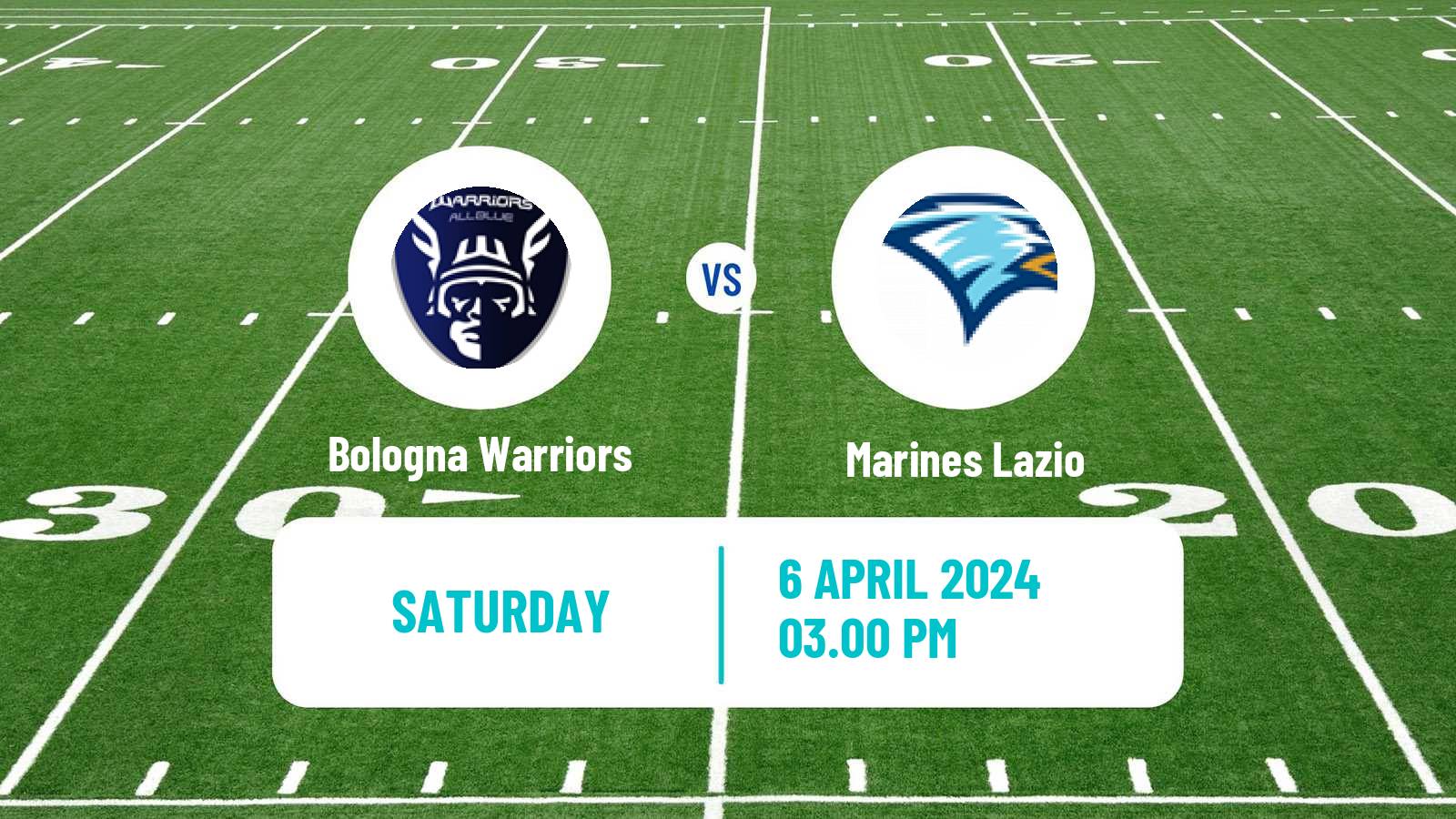 American football Italian IFL Bologna Warriors - Marines Lazio