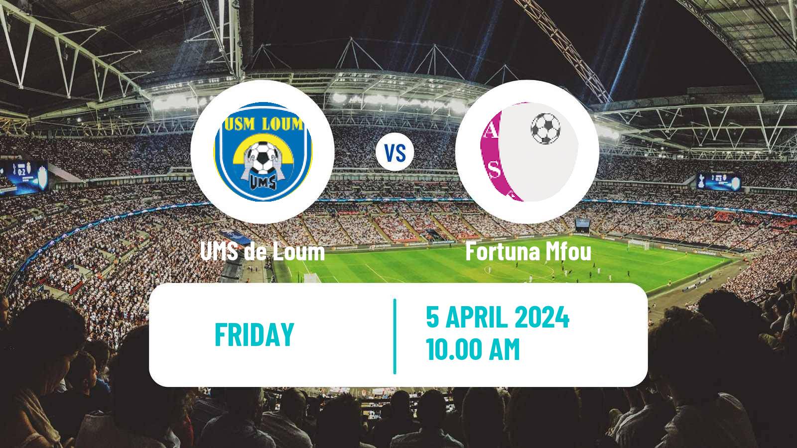 Football Cameroon Elite One UMS de Loum - Fortuna Mfou