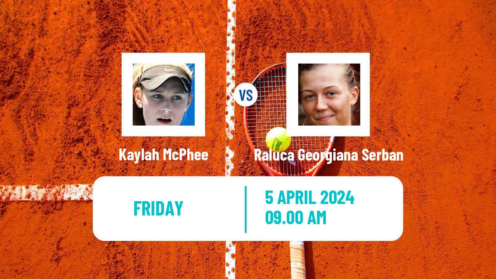 Tennis ITF W75 Florianopolis Women Kaylah McPhee - Raluca Georgiana Serban
