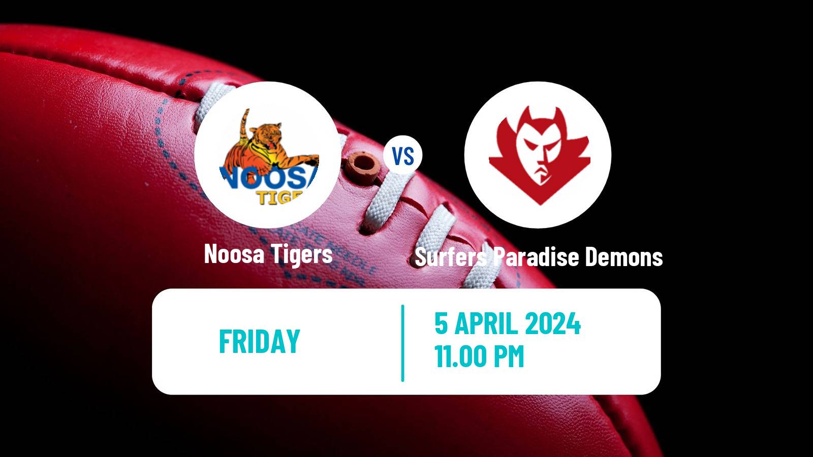 Aussie rules QAFL Noosa Tigers - Surfers Paradise Demons