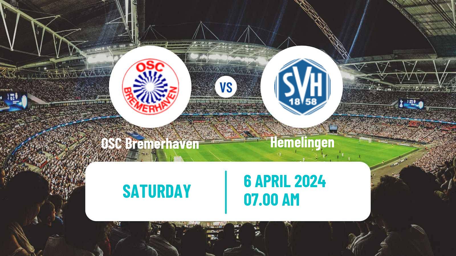 Soccer German Oberliga Bremen OSC Bremerhaven - Hemelingen