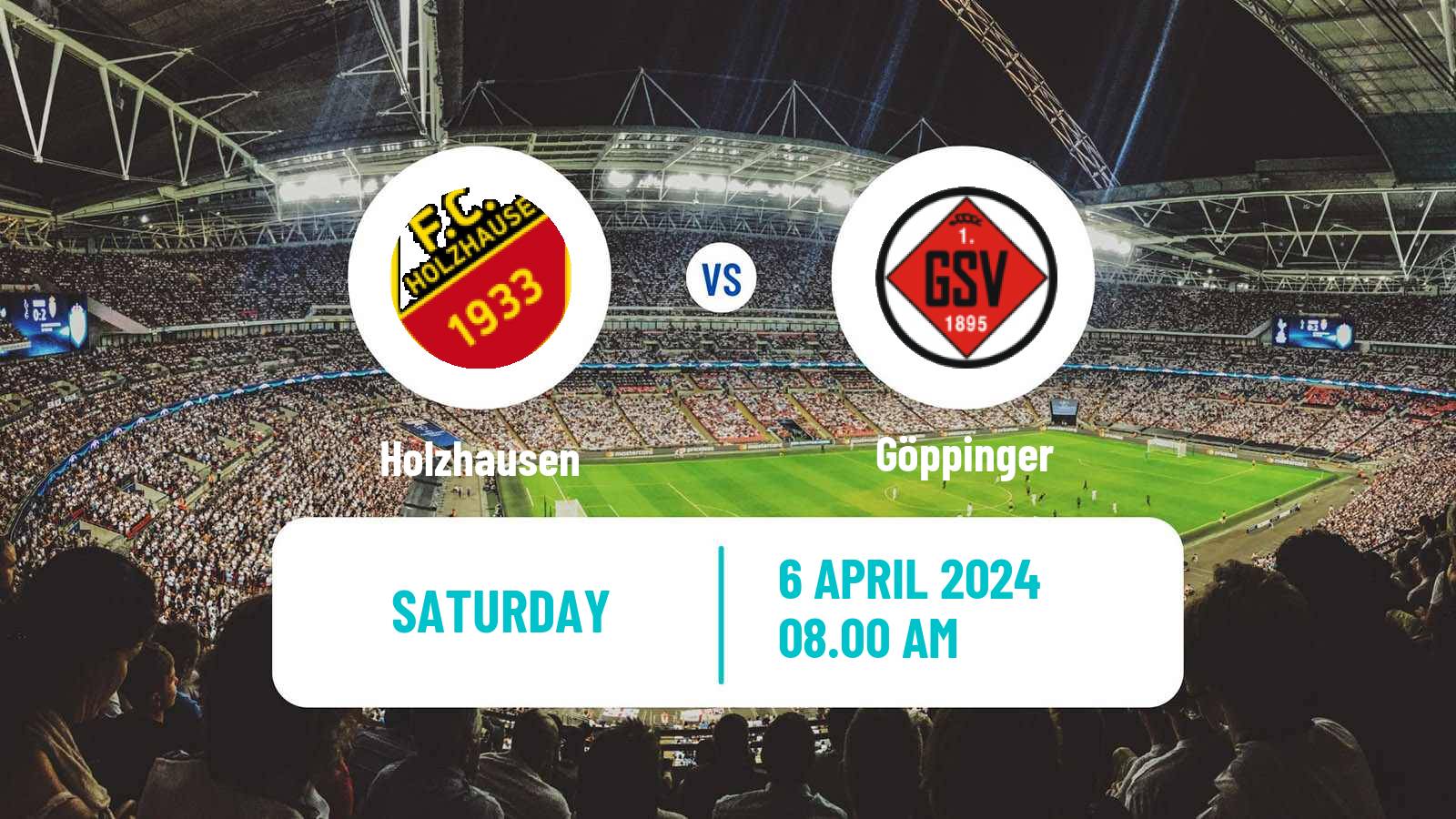 Football German Oberliga Baden-Württemberg Holzhausen - Göppinger