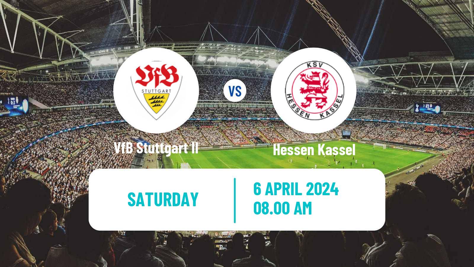 Soccer German Regionalliga Sudwest VfB Stuttgart II - Hessen Kassel
