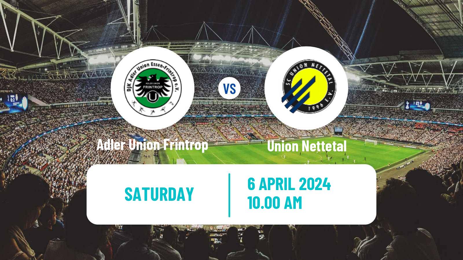Soccer German Oberliga Niederrhein Adler Union Frintrop - Union Nettetal