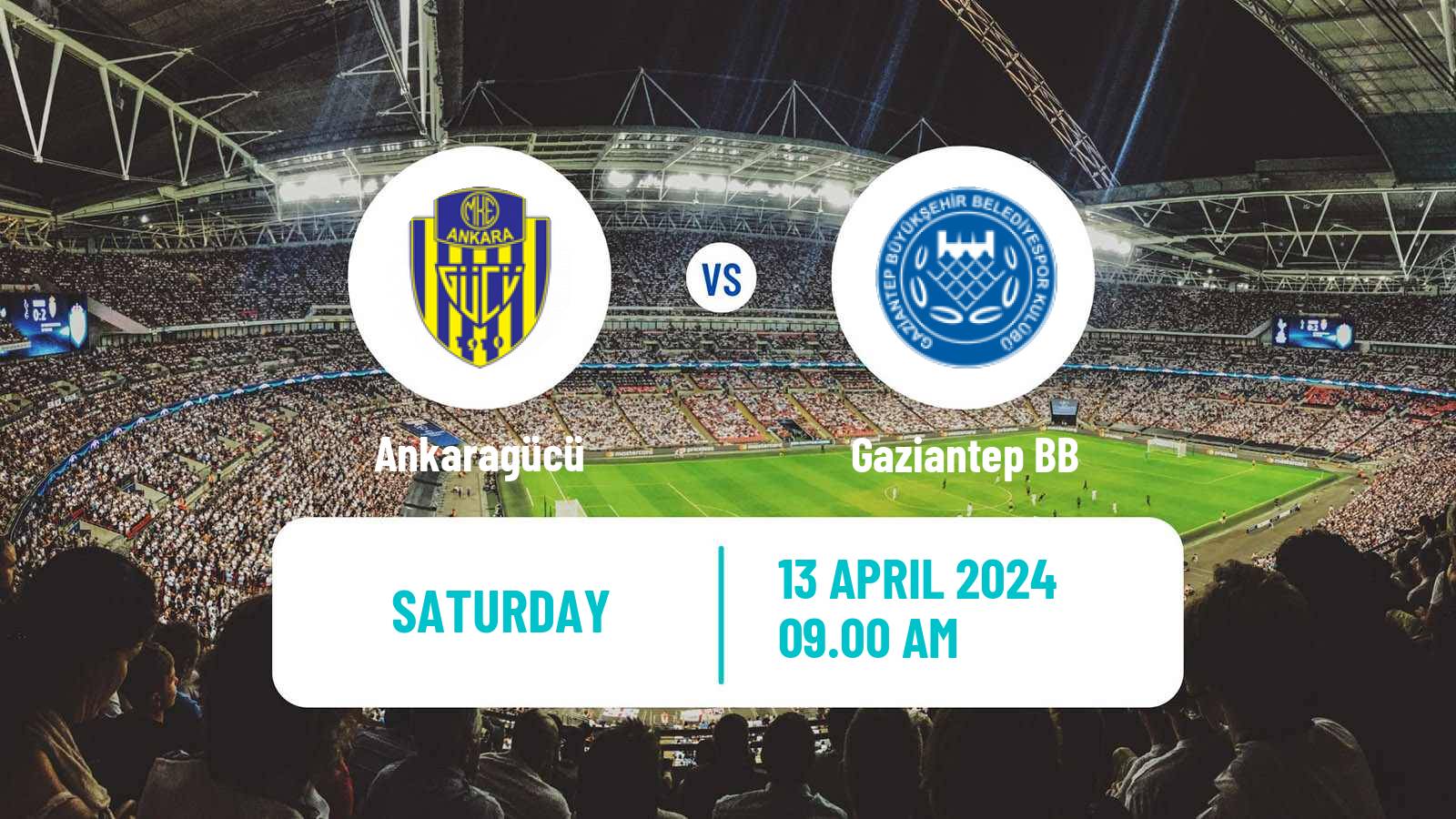 Soccer Turkish Super League Ankaragücü - Gaziantep