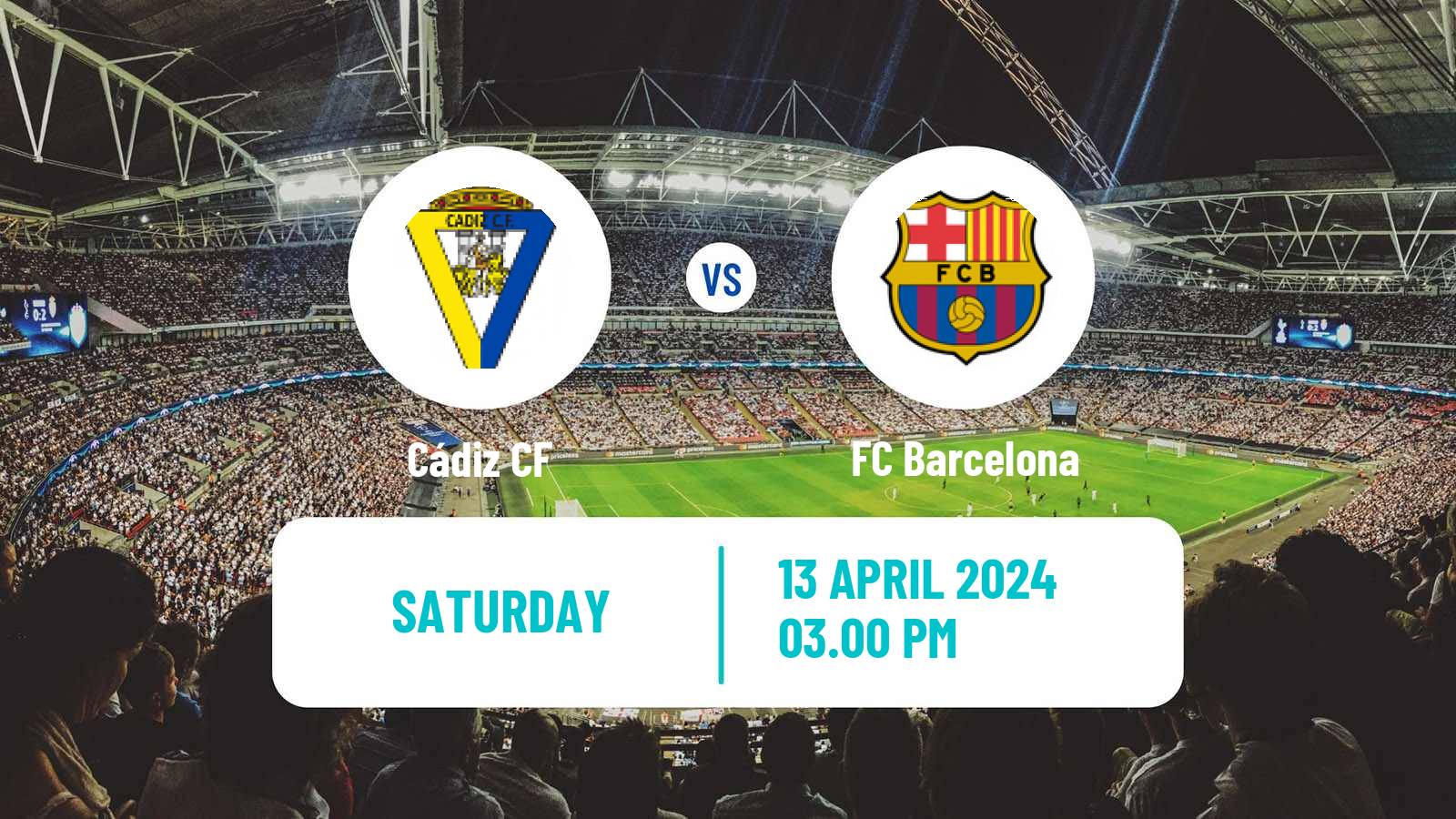Soccer Spanish LaLiga Cádiz - Barcelona