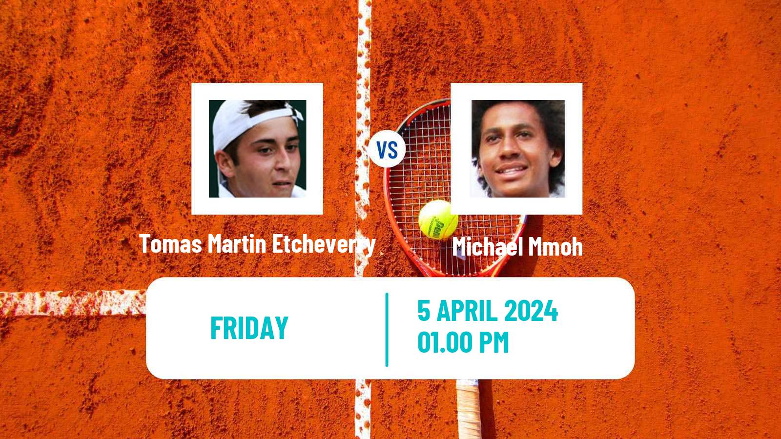 Tennis ATP Houston Tomas Martin Etcheverry - Michael Mmoh