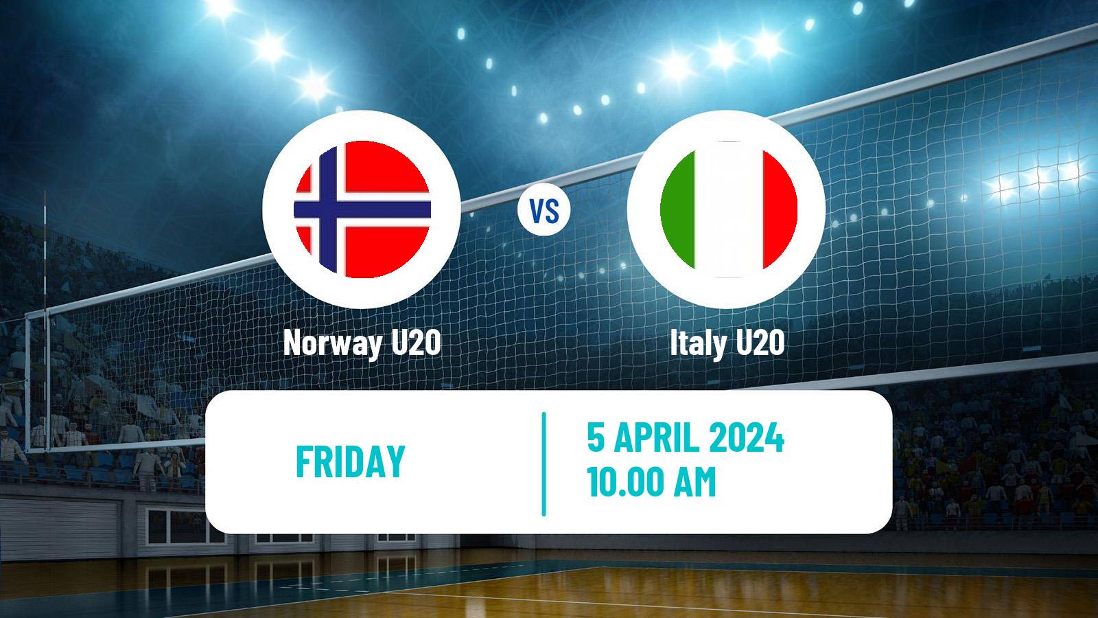 Volleyball European Championship U20 Volleyball Norway U20 - Italy U20