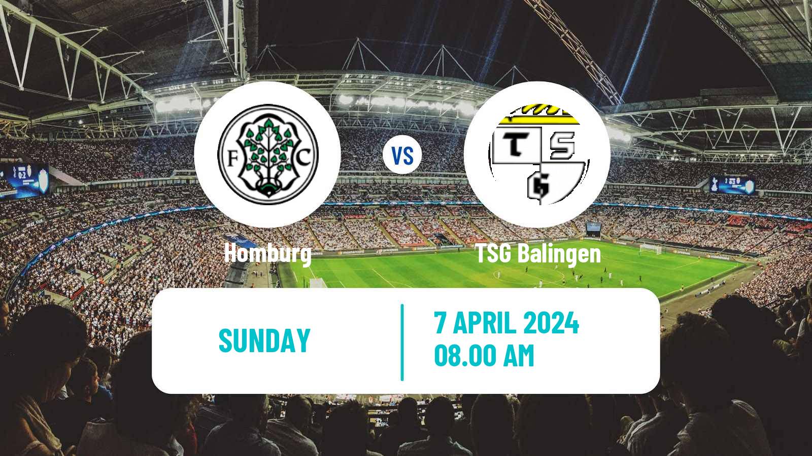 Soccer German Regionalliga Sudwest Homburg - Balingen