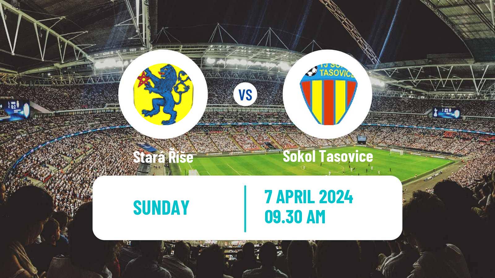 Soccer Czech Division D Stará Říše - Sokol Tasovice