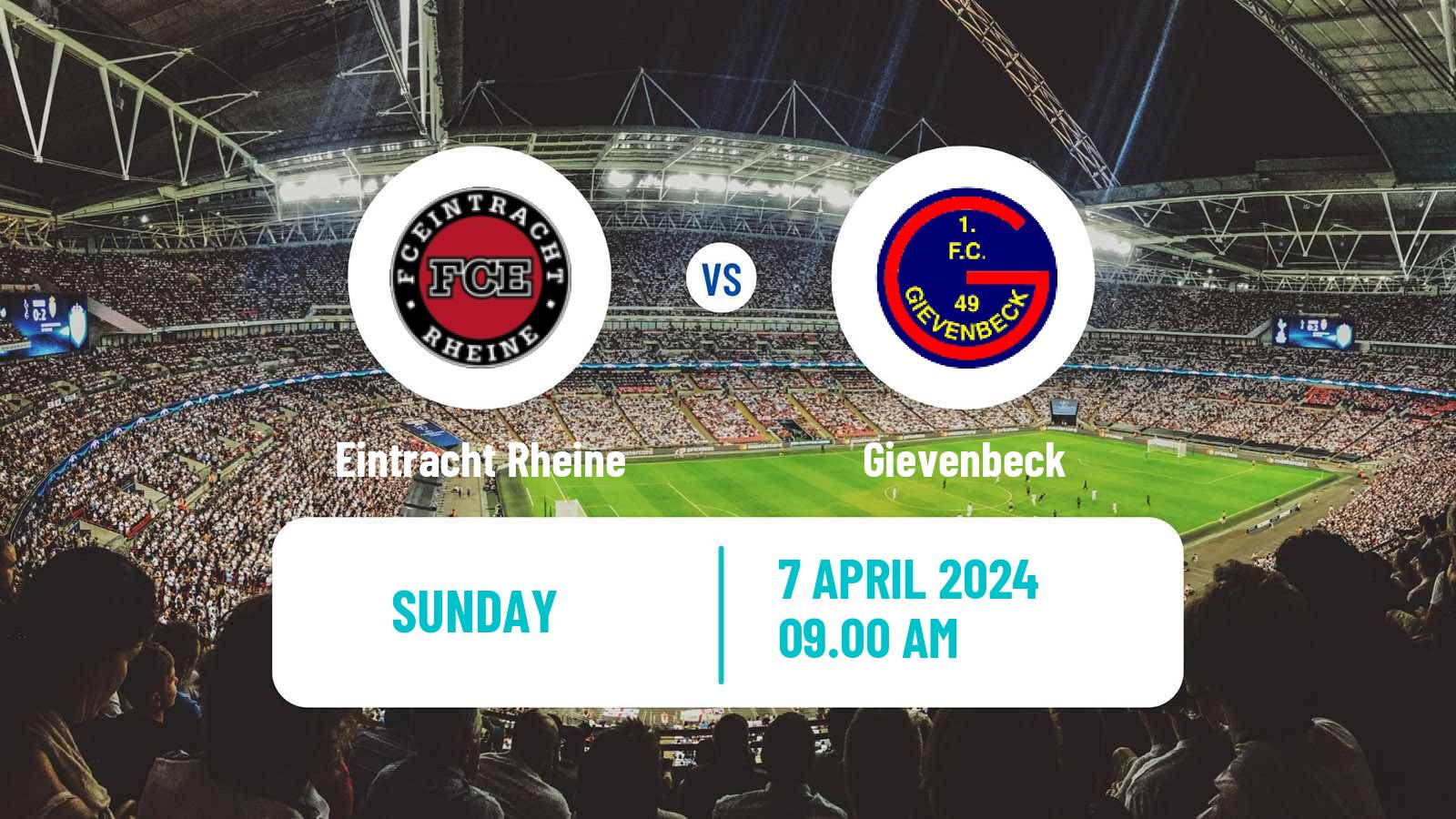 Soccer German Oberliga Westfalen Eintracht Rheine - Gievenbeck