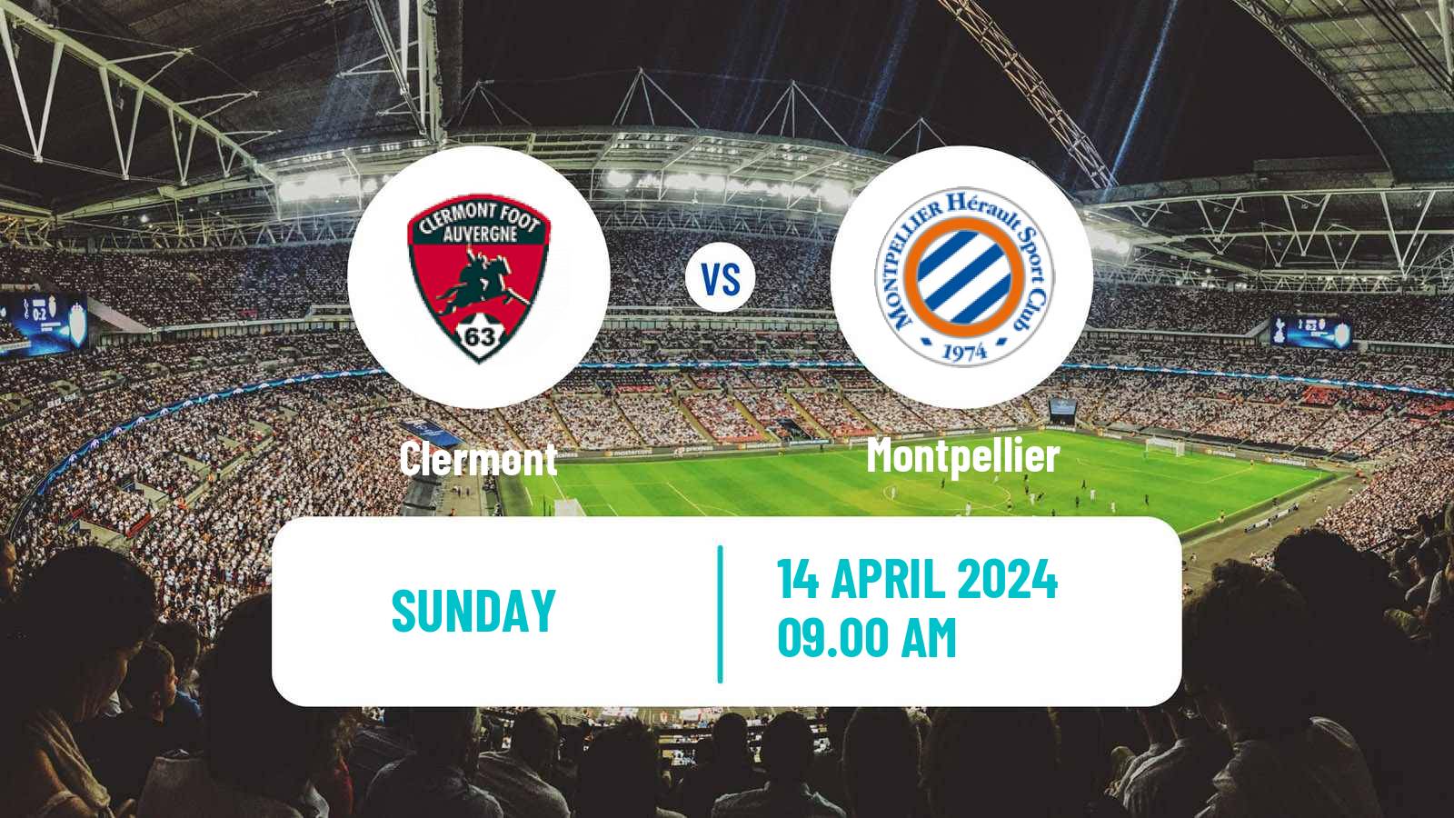 Soccer French Ligue 1 Clermont - Montpellier