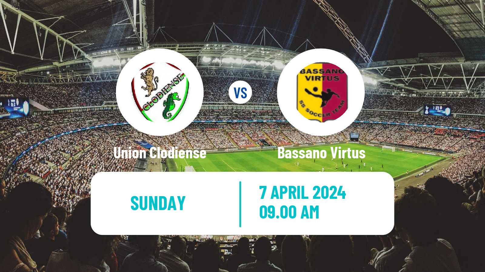 Soccer Italian Serie D - Group C Union Clodiense - Bassano Virtus