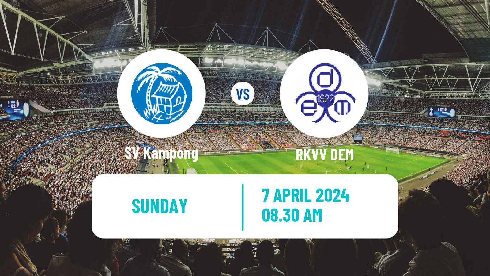 Soccer Dutch Derde Divisie Kampong - DEM