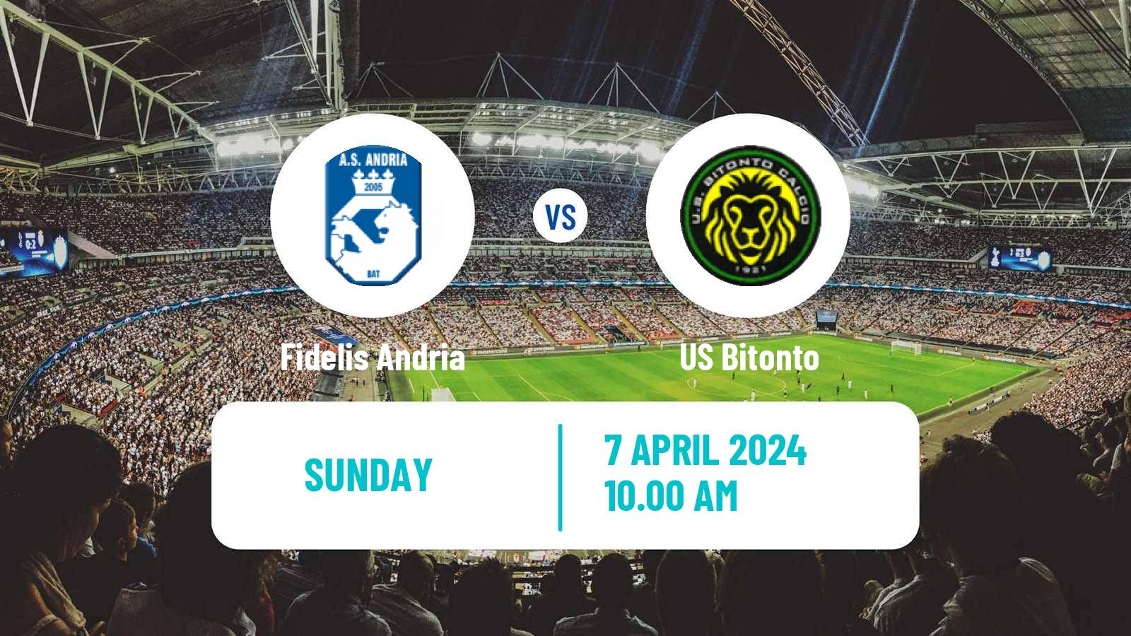 Soccer Italian Serie D - Group H Fidelis Andria - Bitonto
