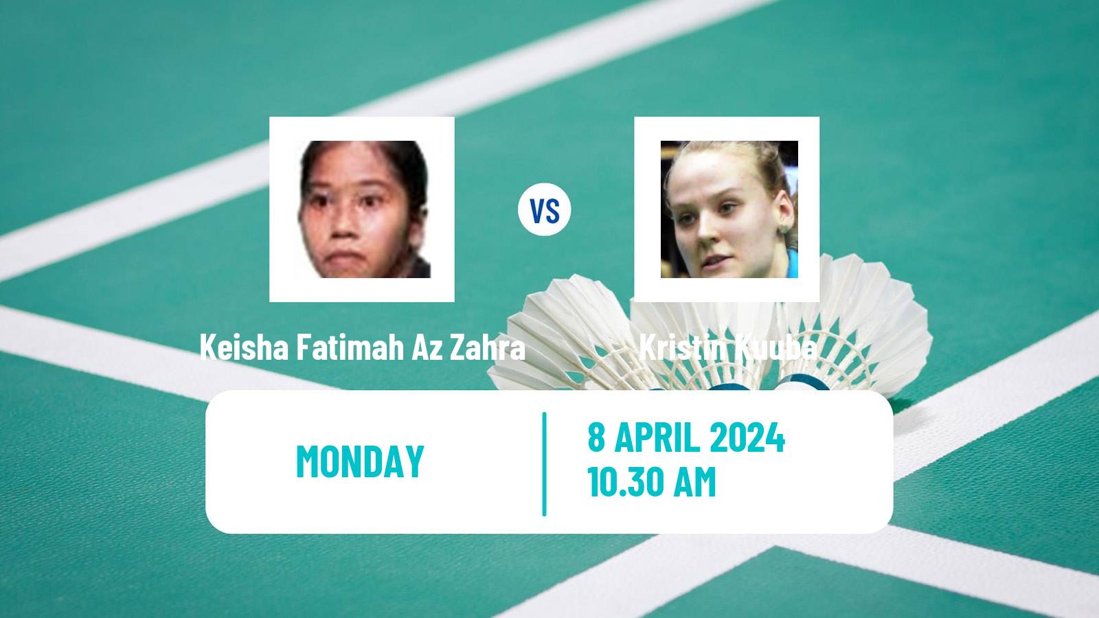 Badminton BWF European Championship Women Keisha Fatimah Az Zahra - Kristin Kuuba