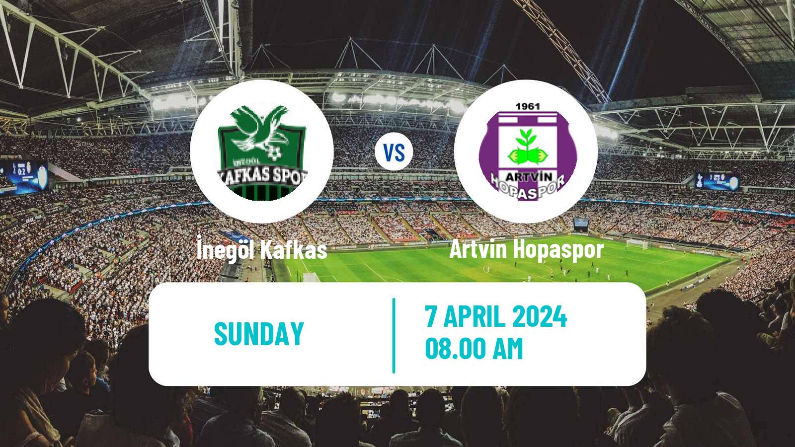 Soccer Turkish 3 Lig Group 1 İnegöl Kafkas - Artvin Hopaspor