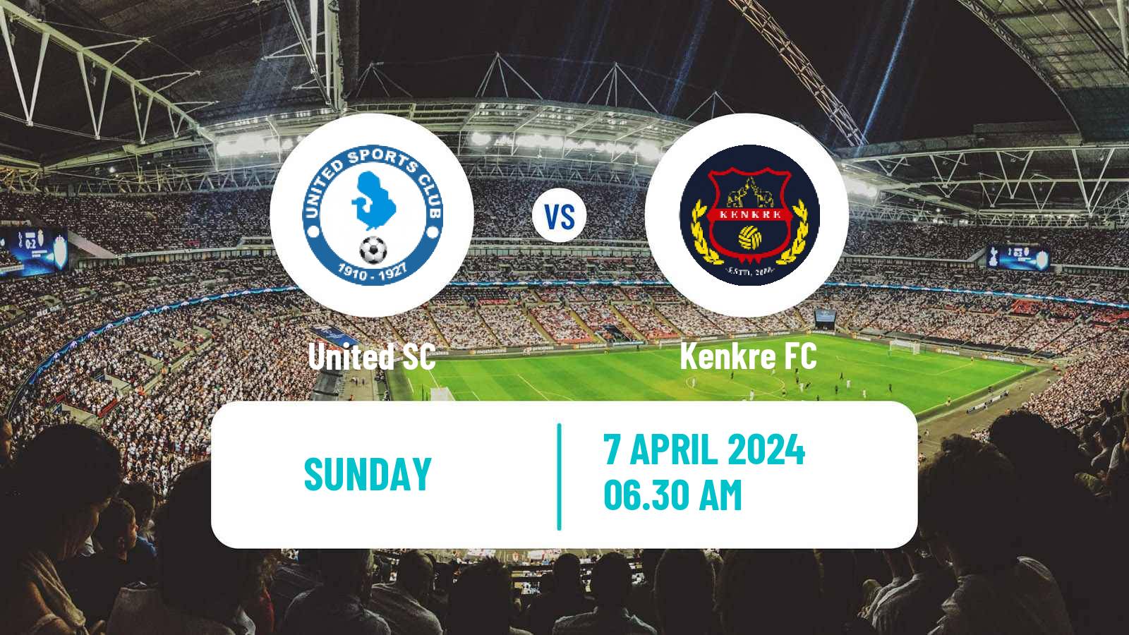 Soccer Indian I-League 2 United SC - Kenkre