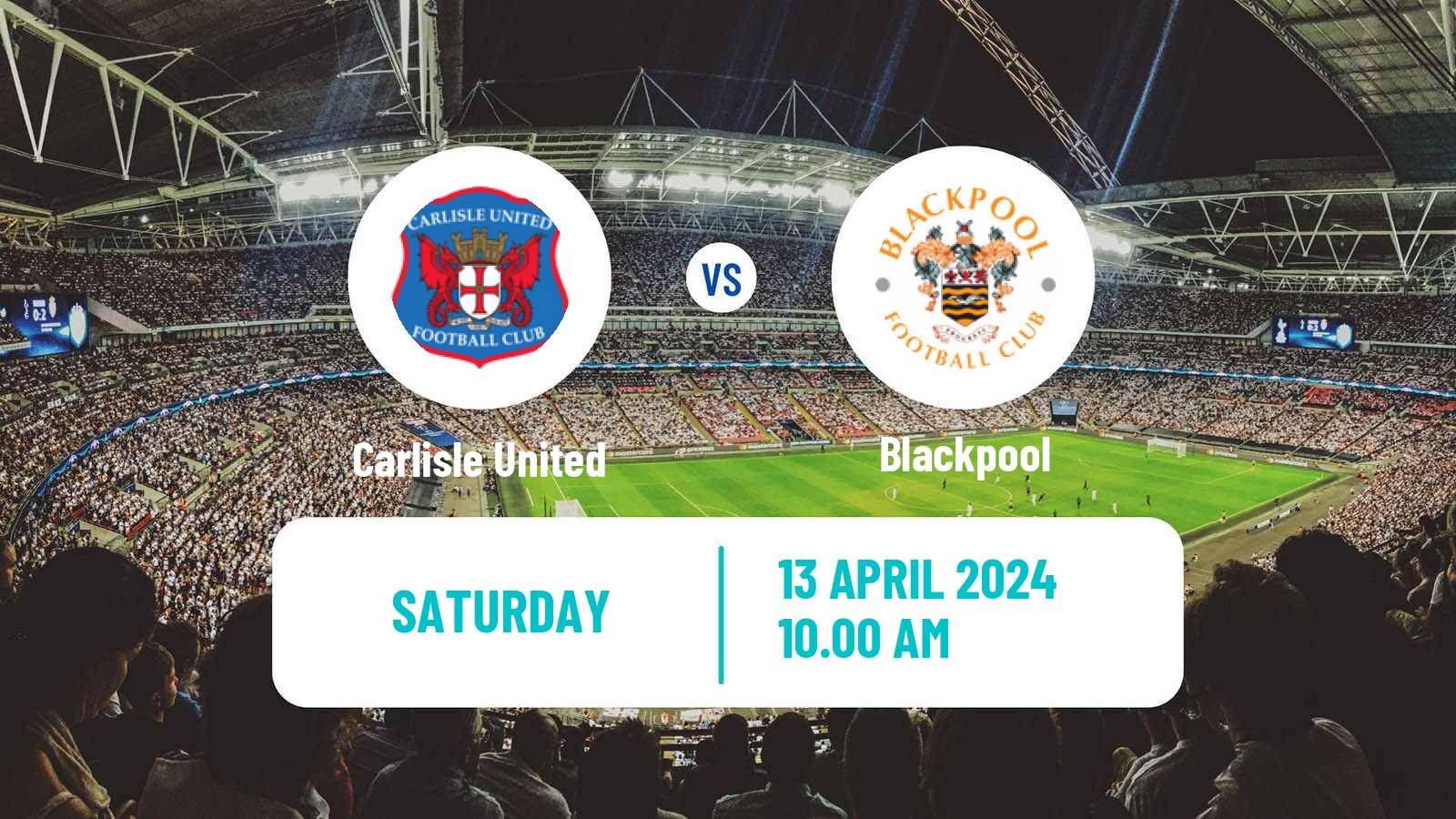 Soccer English League One Carlisle United - Blackpool